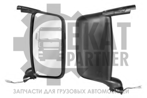 Зеркало заднего вида в сборе Scania 4/P/G/R/T левое с подогревом и эл.рег. 80755000